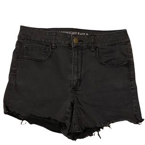 AMERICAN EAGLE Black Hi Rise Shortie